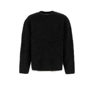 Sefr Men Black Stretch Alpaca Blend Haru Sweater